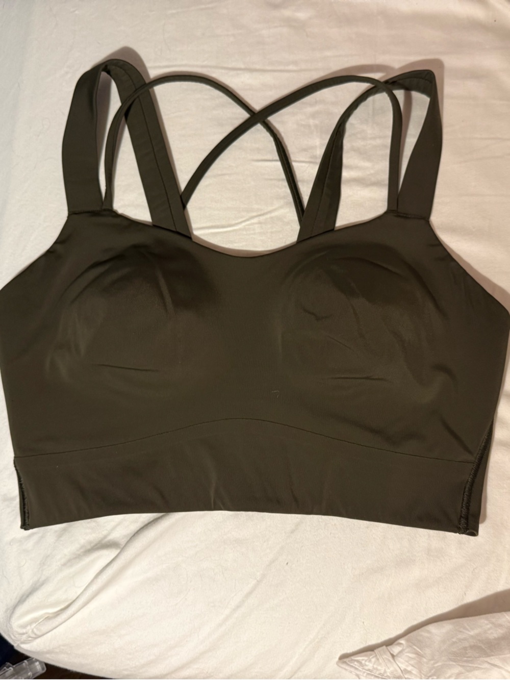 Lululemon Like a Cloud Longline Bra Light Support, D/DD Cup - Dark Olive